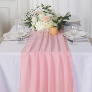 Dusty Pink Chiffon Table Runner