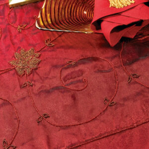 Scarlet Silk Linen