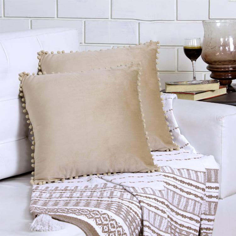 Velvet Beige Pillow
